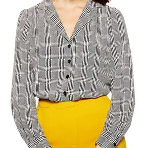 Topshop Houndstooth Shirt